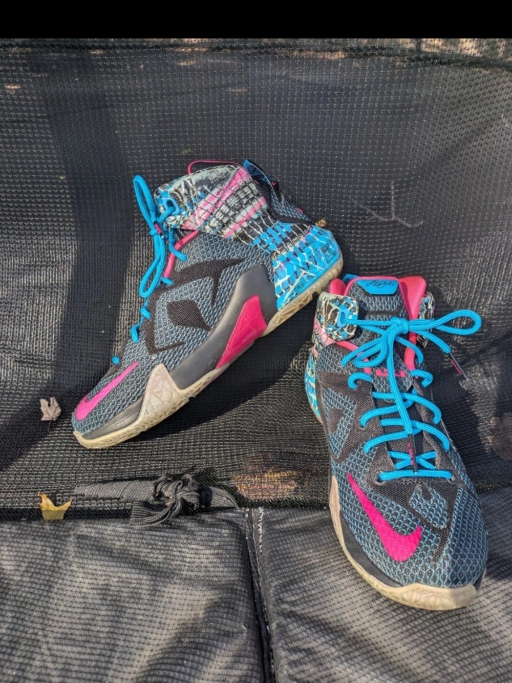 Nike Kid’s Multicolor Athletic High-Top Sneakers - Pink & Blue 5.5Y